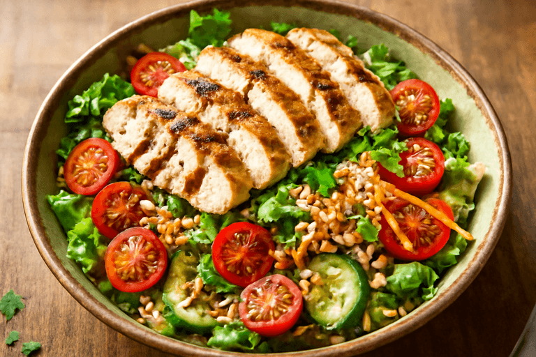 Salade de Poulet Croquante et Colorée