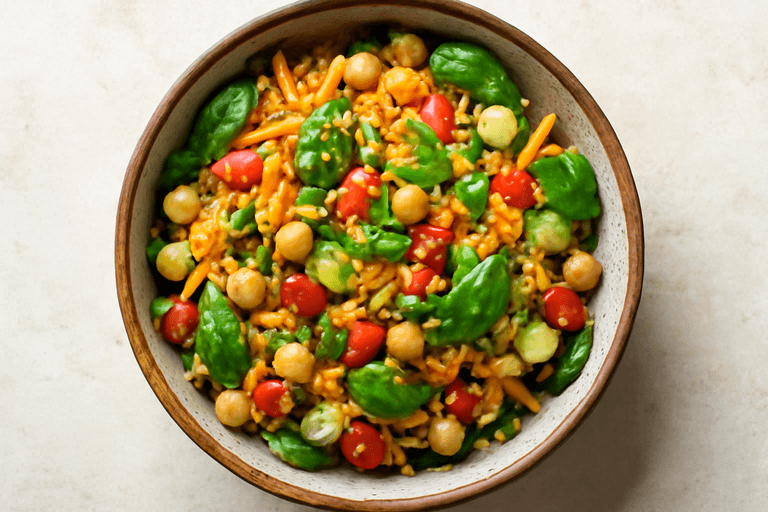 Ensalada Proteica de Quinoa y Garbanzos