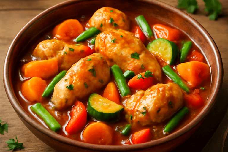 Lätt kycklinggryta med grönsaker