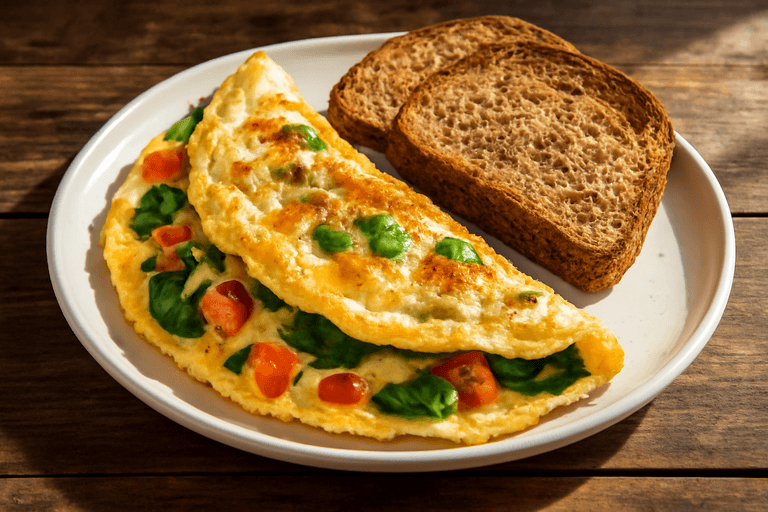 Energieboost Omelet met Volkoren Toast