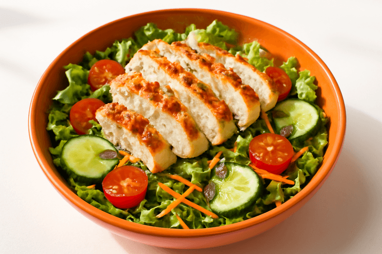 Salată clasică de pui cu legume proaspete