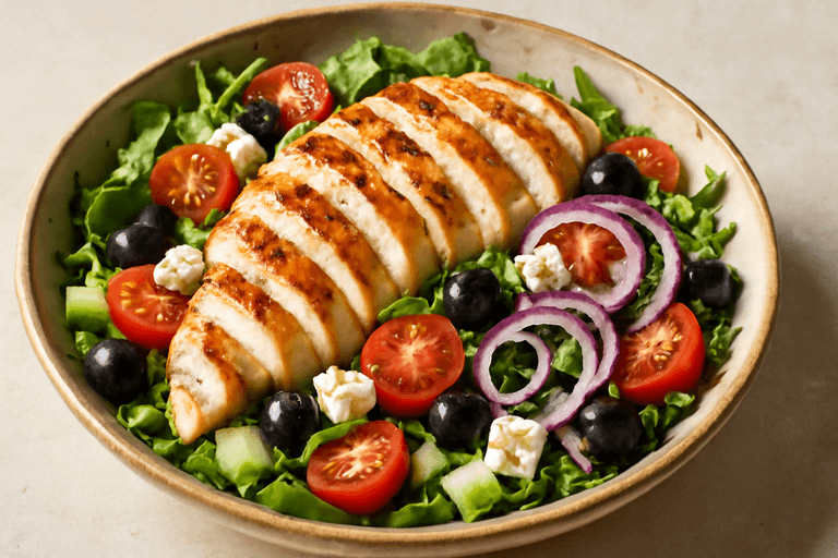 Salade Poulet-Méditerranéenne Légère