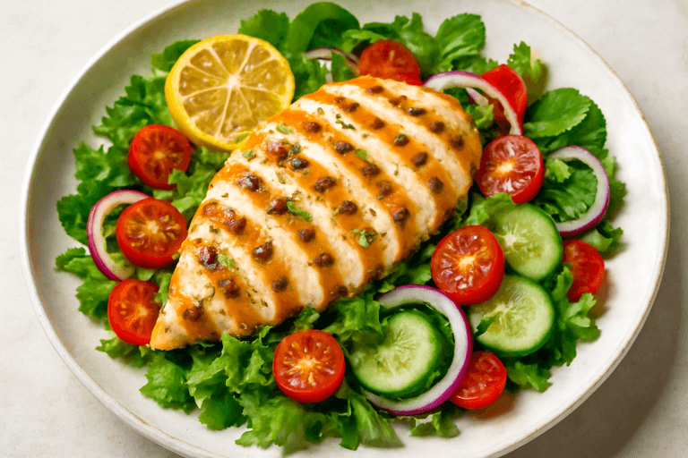 Grilled Lemon-Herb Chicken Salad