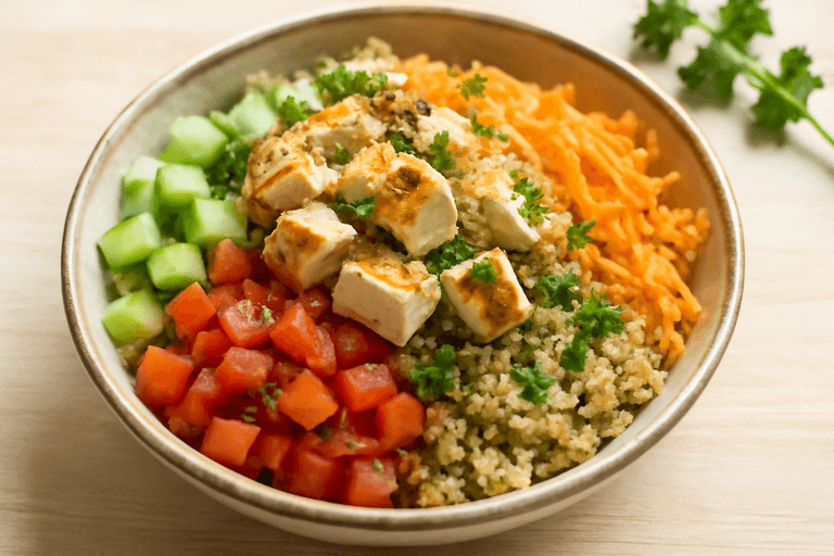 Σαλάτα με Κοτόπουλο, Κινόα & Λαχανικά