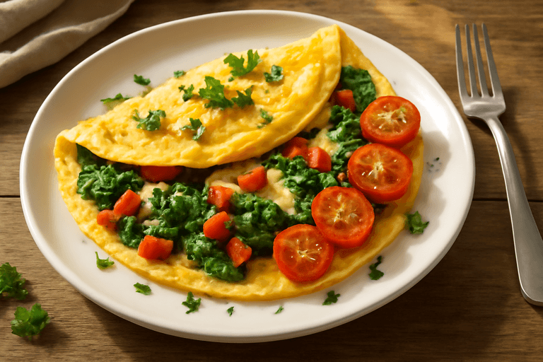 Proteinrik Grönsaksomelett för Styrka & Energi