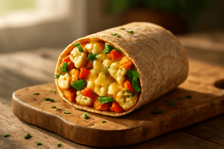 Klassischer Protein-Power-Frühstücks-Burrito