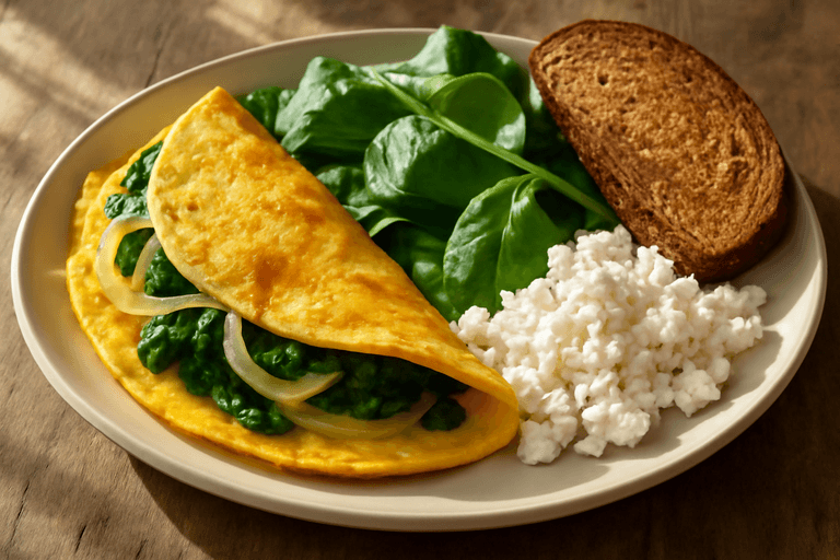 Tortilla Clásica de Espinaca y Queso Fresco