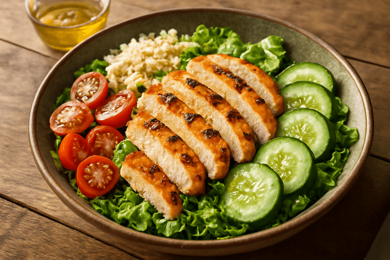 Salad Ayam Panggang Sehat dengan Quinoa