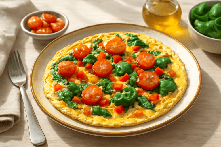 Omelet Sayuran Rendah Kalori untuk Awal Hari yang Sehat