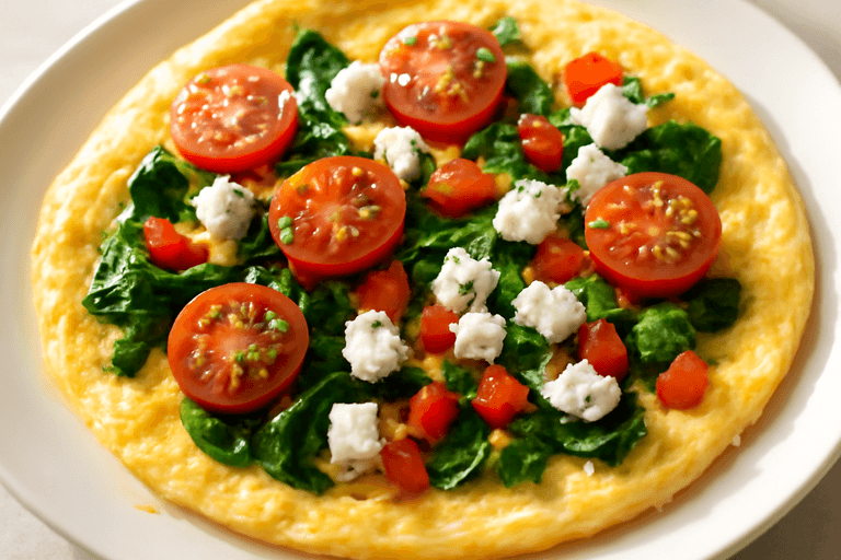 Proteinrik grönsaksomelett för en energifylld start