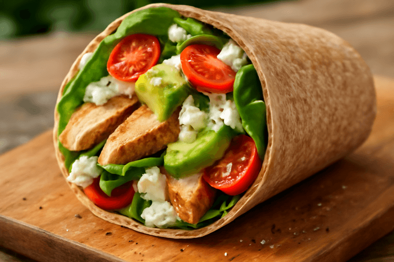 Klassieke Kippen-Avocado Power Wrap