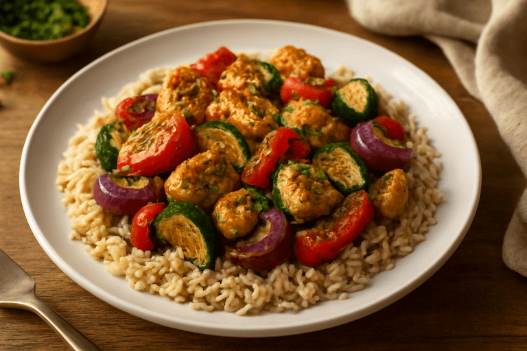 Kip Provençaals met Volkorenrijst