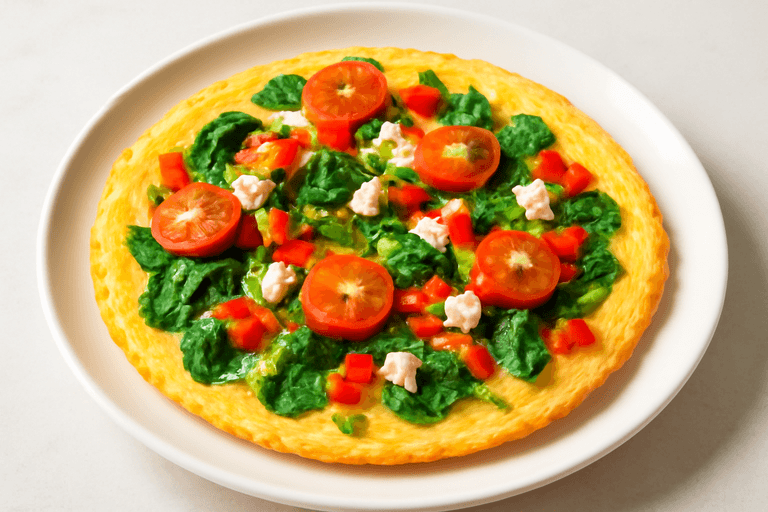 Energizing Veggie Omelette with Fresh Greens