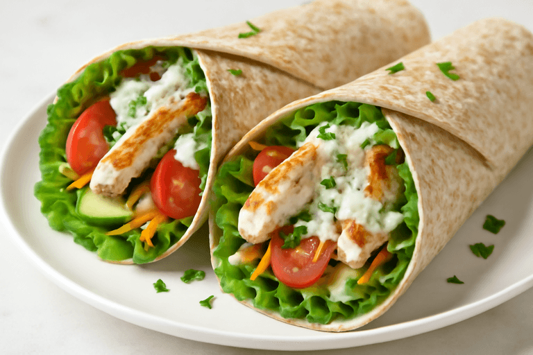 Klassieke Kippenwrap met Groentenpower