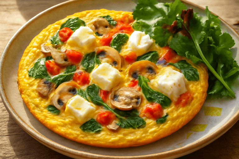 Tortilla Clásica de Verduras y Queso Ligero