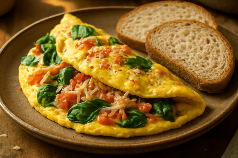 Klassisk proteinrik frukostomelett