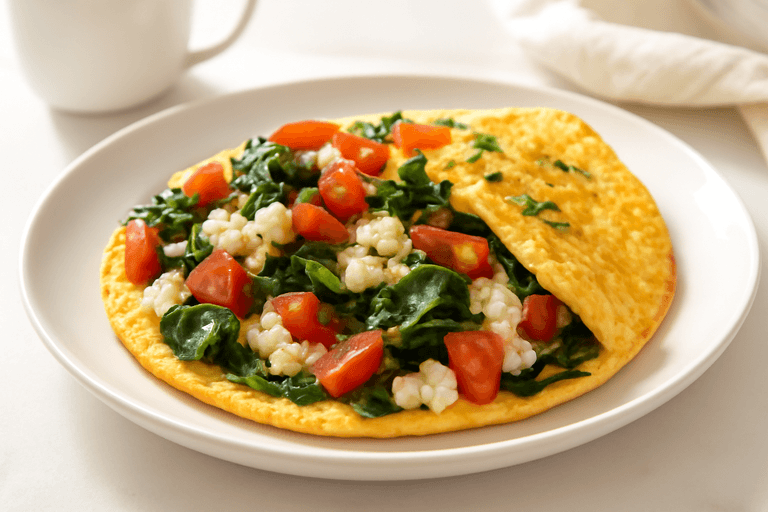 Proteinreiches Gemüse-Omelett