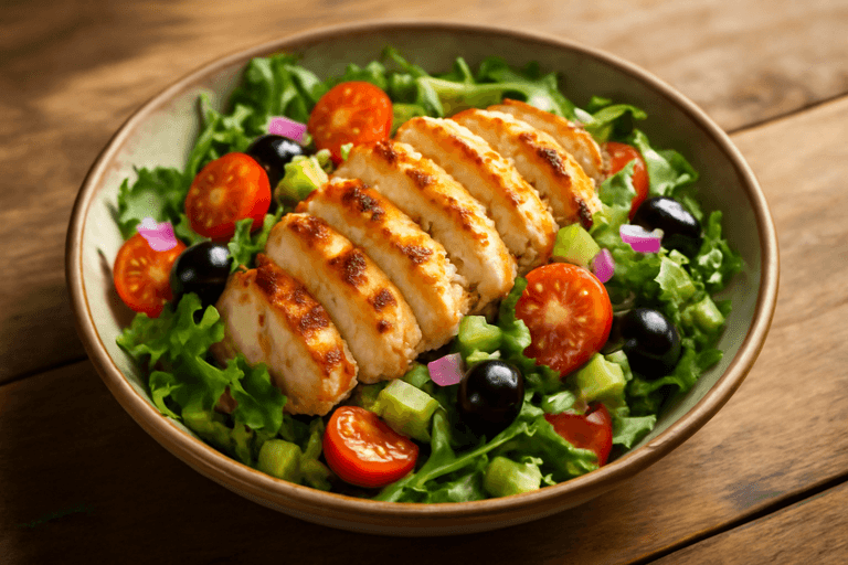 Ensalada Clásica de Pollo a la Parrilla con Quinoa
