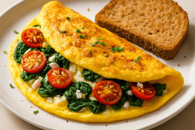 Energieboost Omelet met Volkoren Toast