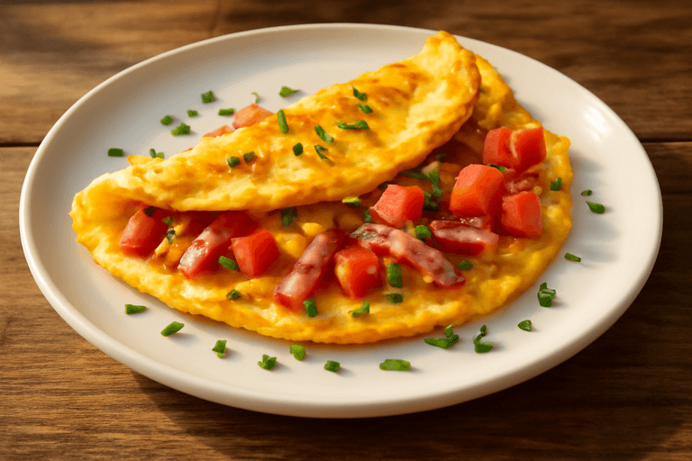 Klassisk proteinrik frukostomelett