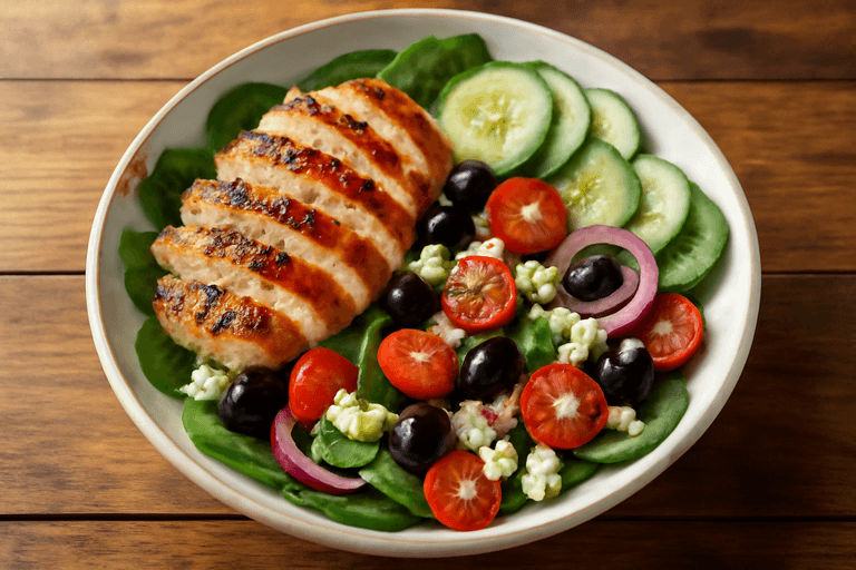 Ensalada de Pollo Mediterránea Energizante