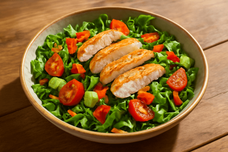 Salată clasică de pui cu legume crocante