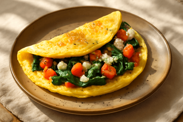 Omelette Clásico de Verduras y Queso Light