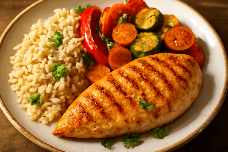 Energie Boost Kipfilet Met Geroosterde Groenten & Volkorenrijst