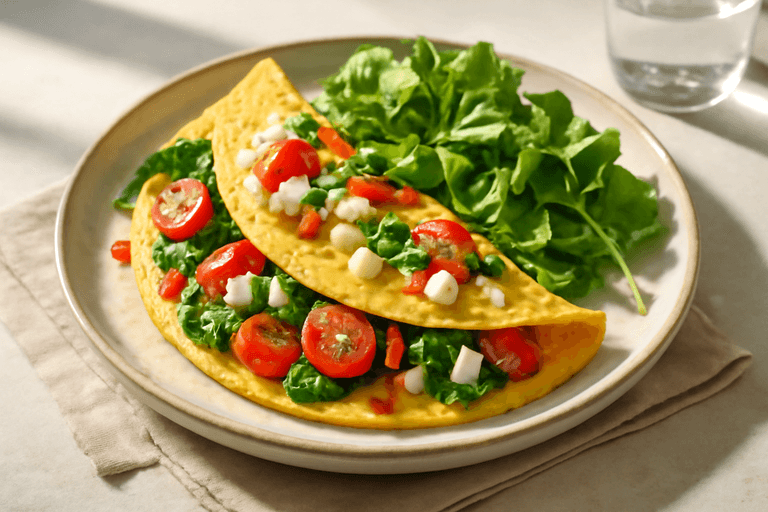 Proteinrik grönsaksomelett