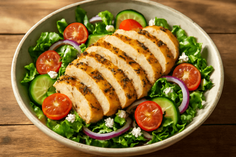 Grilled Lemon-Herb Chicken Salad