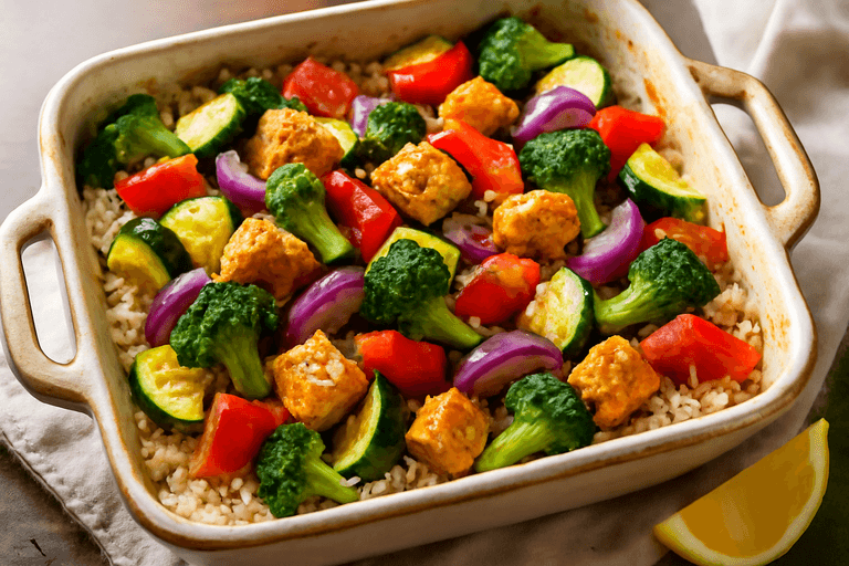 Ψητό Κοτόπουλο με Λαχανικά και Κινόα