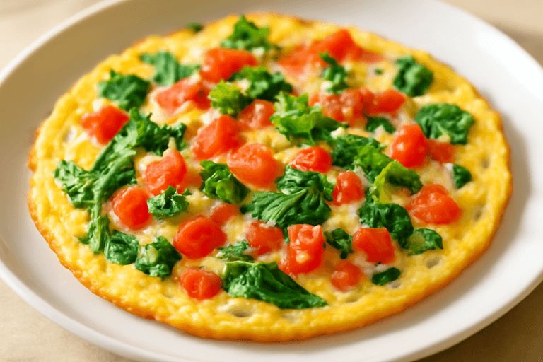 Proteinrik grönsaksomelett för en hälsosam start