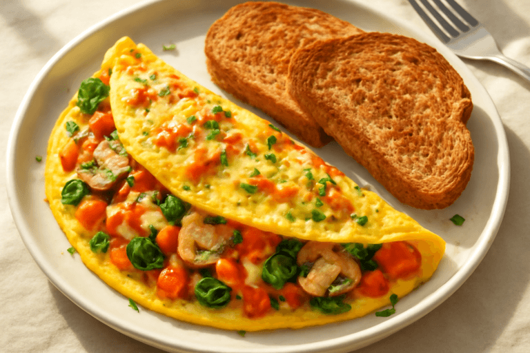 Energieboost Omelet met Volkoren Toast