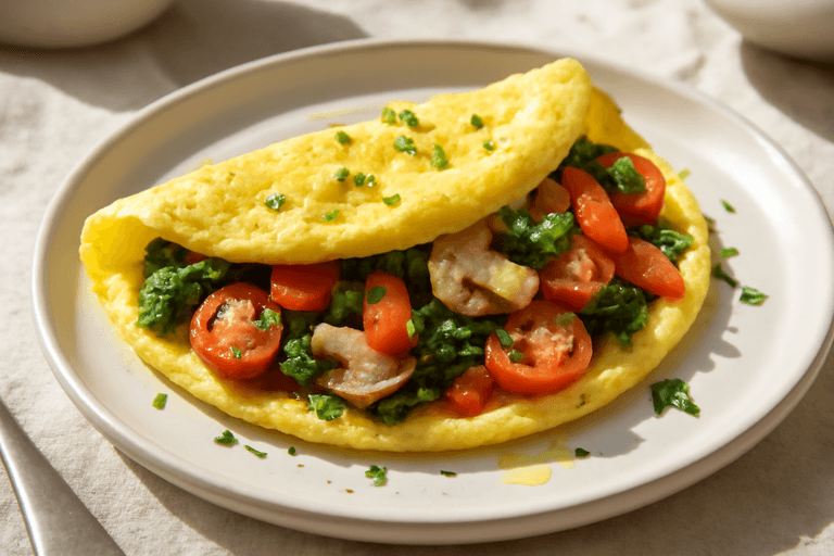 Omelette jardinière légère