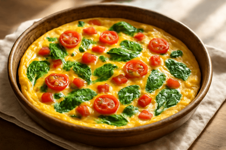 Omletă clasică cu legume la cuptor