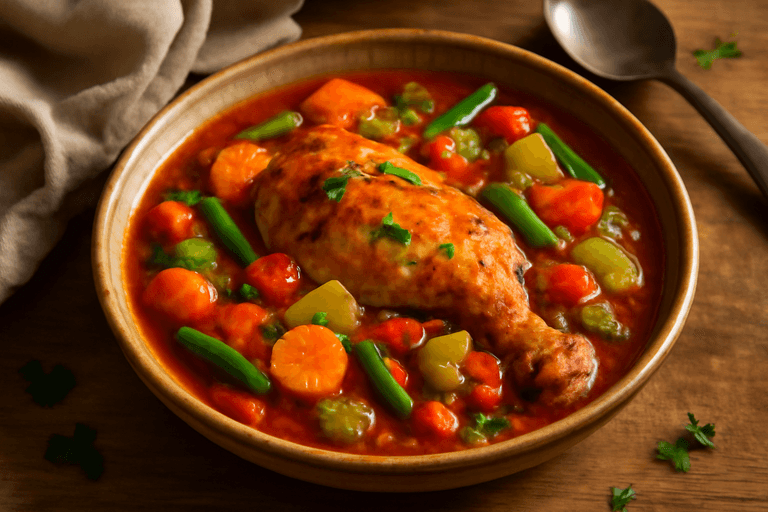 Lätt kycklinggryta med grönsaker