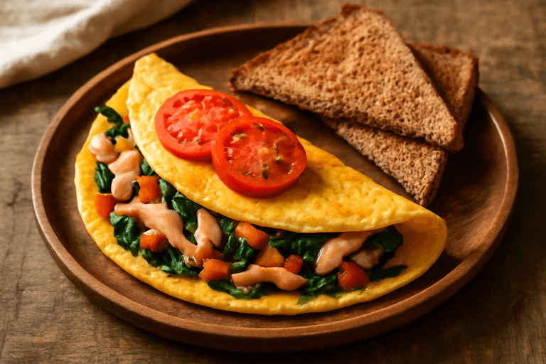 Kraftfull Proteinfrukost Omelett