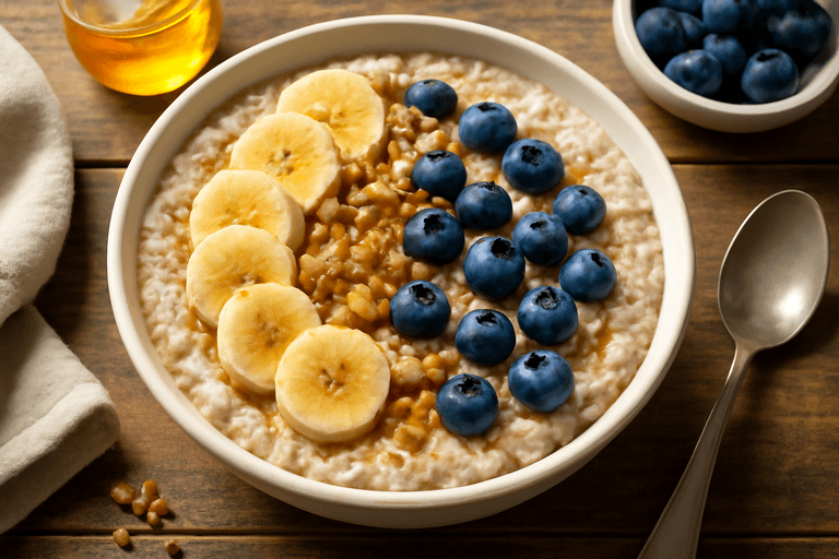 Kolorowa Owsianka Mocy dla Młodej Sportsmenki