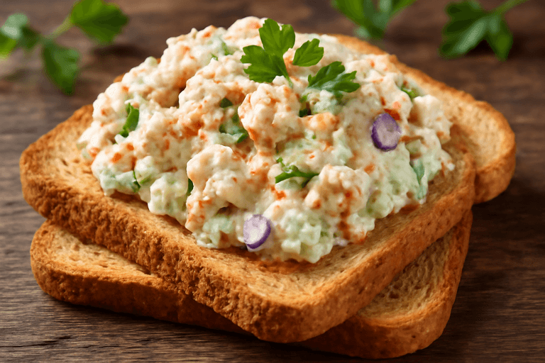 Klassieke Kippensalade Met Volkorenbrood