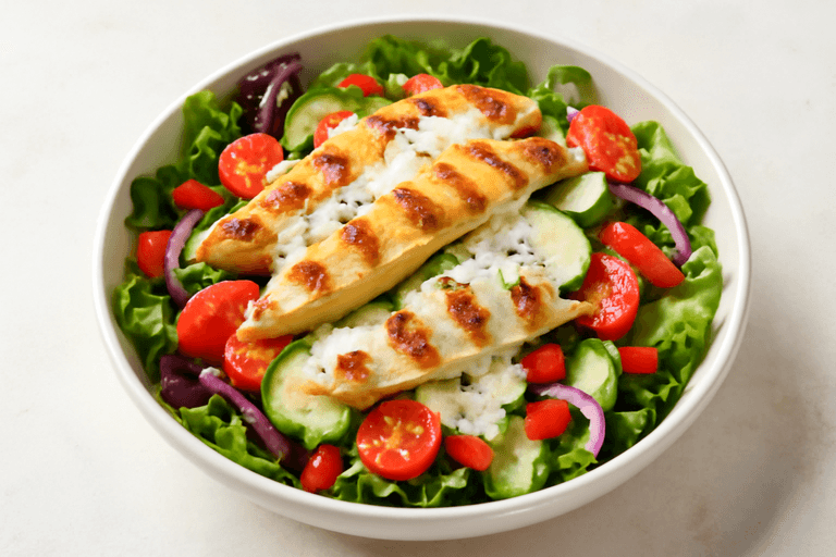 Salată clasică de pui cu legume crocante
