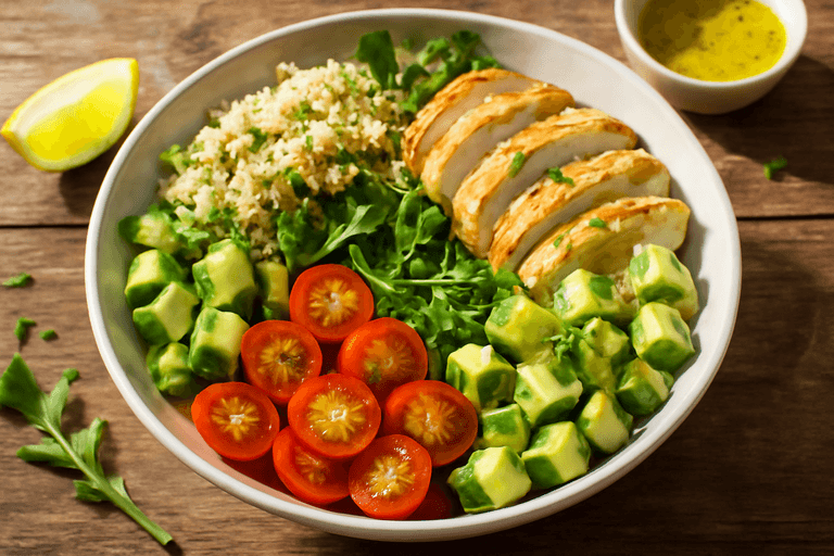Salade complète poulet-avocat & quinoa