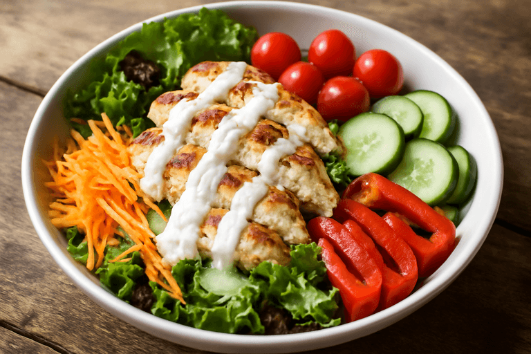 Salată clasică de pui cu legume crocante
