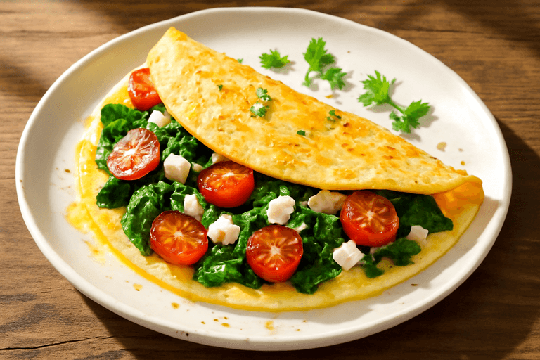 Klassisk proteinrik frukostomelett