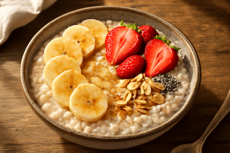 Tazón Energético de Avena y Frutas