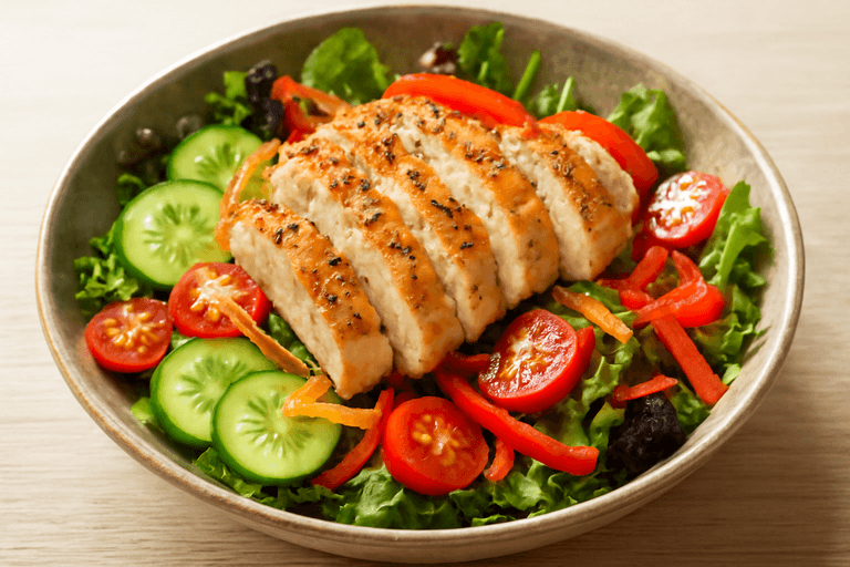 Salată clasică de pui cu legume crocante