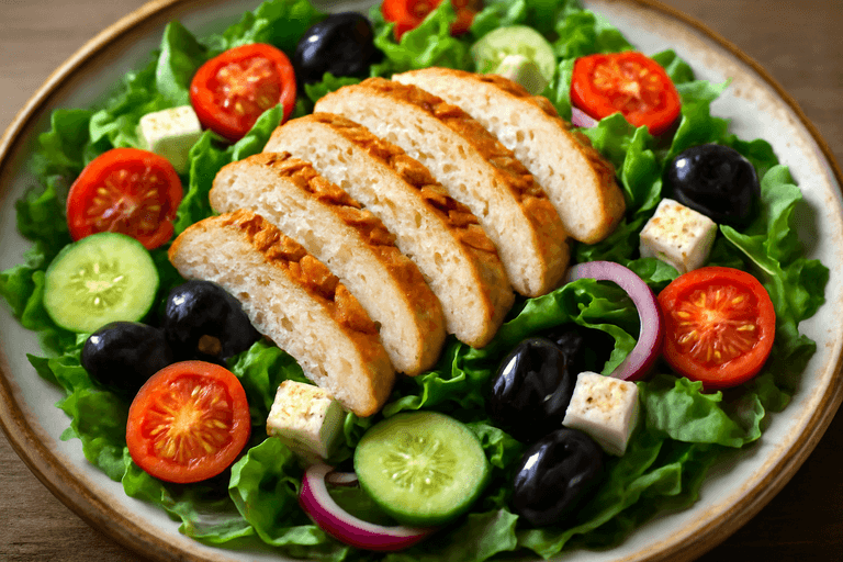 Izgara Tavuklu Akdeniz Salatası