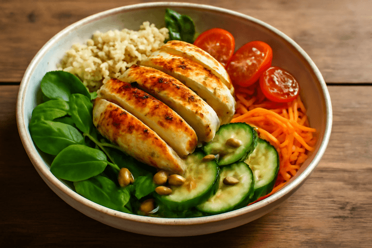 Ensalada Proteica de Pollo y Quinoa Clásica