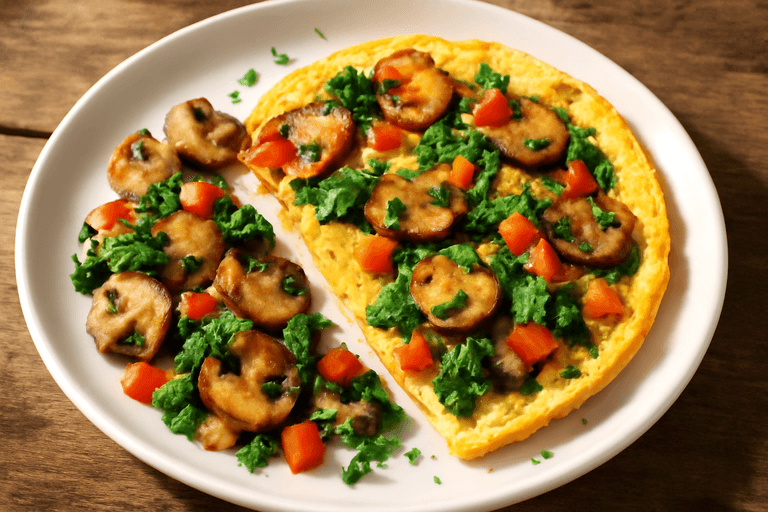 Proteinreiches Gemüse-Omelette