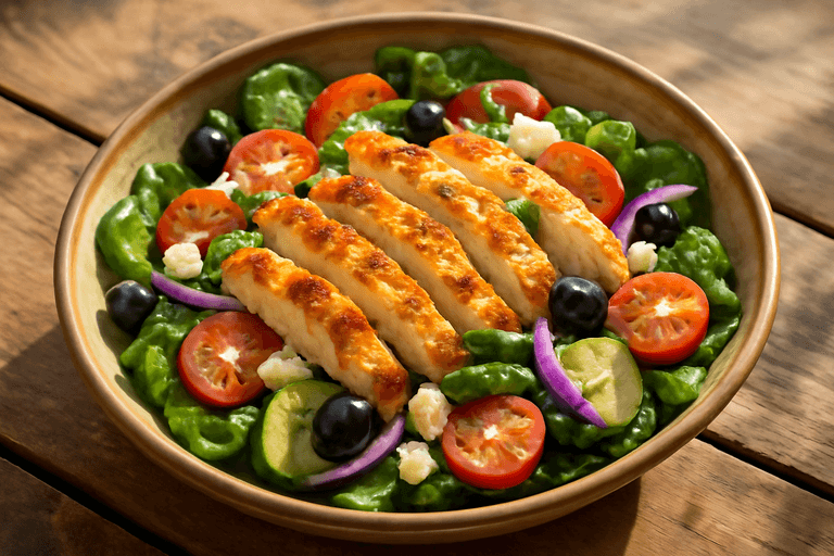Ensalada de Pollo Mediterránea