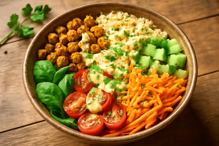 Kleurrijke Vegetarische Buddha Bowl
